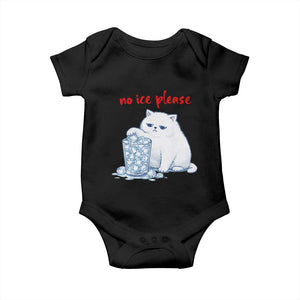 Abolish Ice Protest Baby Onesie Subtle FDT Cat Meme No Ice Please TS10 Black Print Your Wear