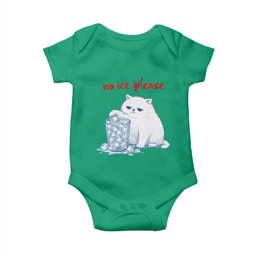 Abolish Ice Protest Baby Onesie Subtle FDT Cat Meme No Ice Please TS10 Irish Green Print Your Wear