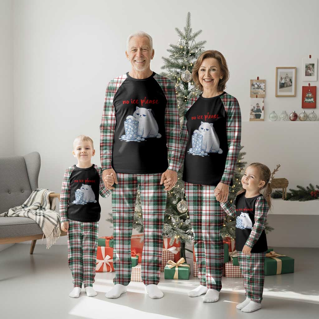 Abolish Ice Protest Plaid Pajama Set Subtle FDT Cat Meme No Ice Please TS10 Christmas Plaid Print Your Wear