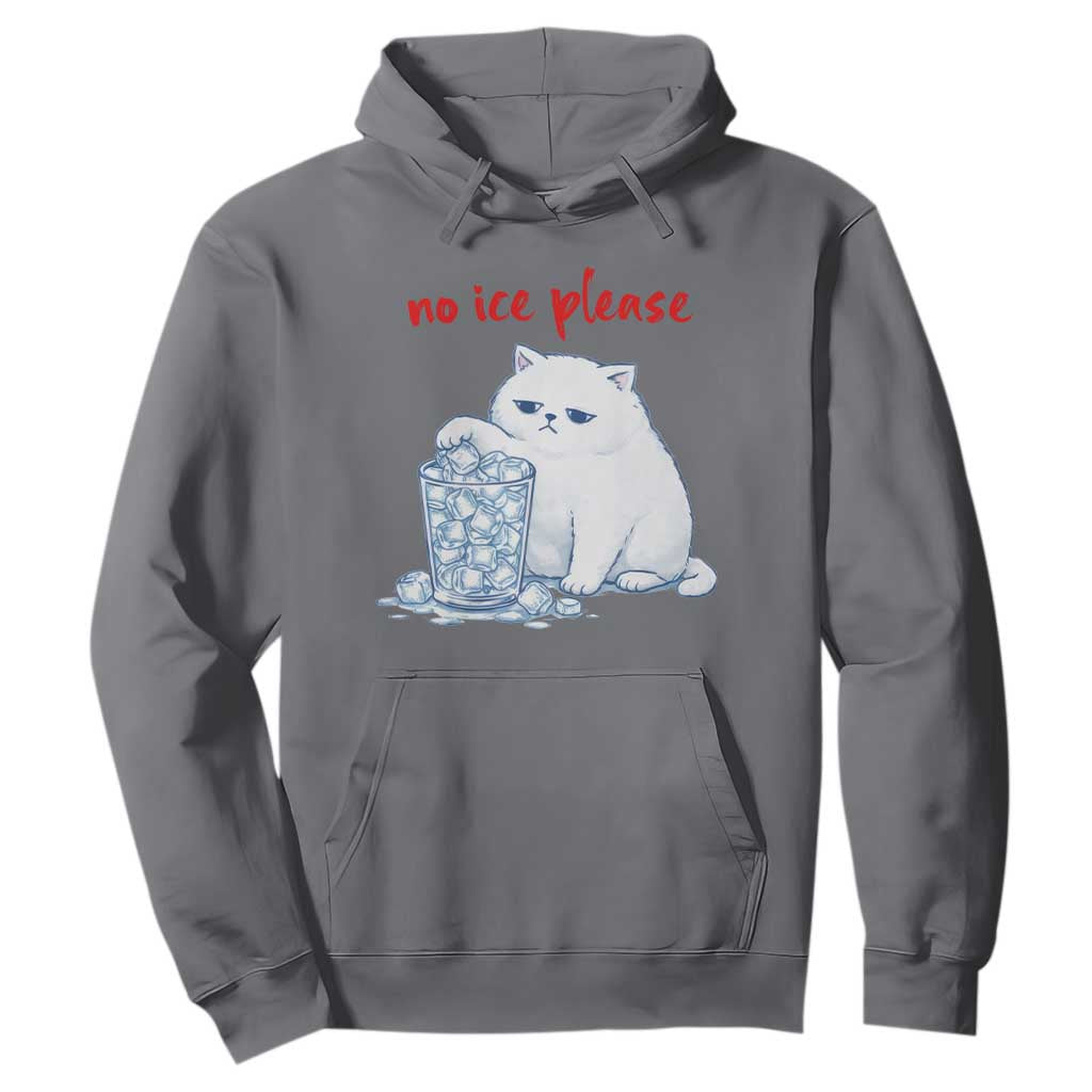 Abolish Ice Protest Hoodie Subtle FDT Cat Meme No Ice Please TS10 Charcoal Print Your Wear