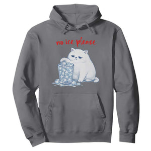 Abolish Ice Protest Hoodie Subtle FDT Cat Meme No Ice Please TS10 Charcoal Print Your Wear