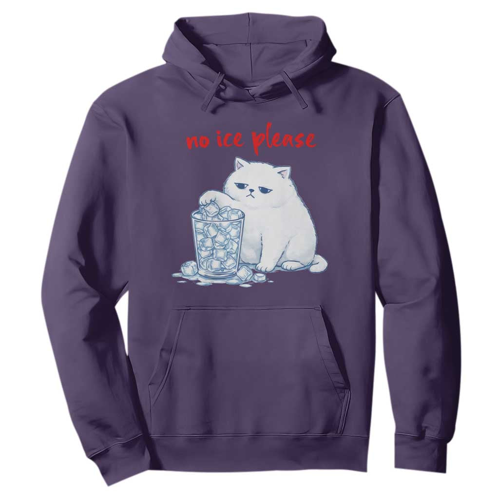Abolish Ice Protest Hoodie Subtle FDT Cat Meme No Ice Please TS10 Purple Print Your Wear