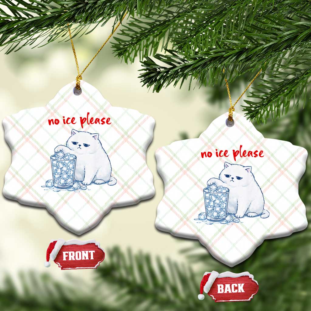 Abolish Ice Protest Ceramic Ornament Subtle FDT Cat Meme No Ice Please TS10 Print Your Wear