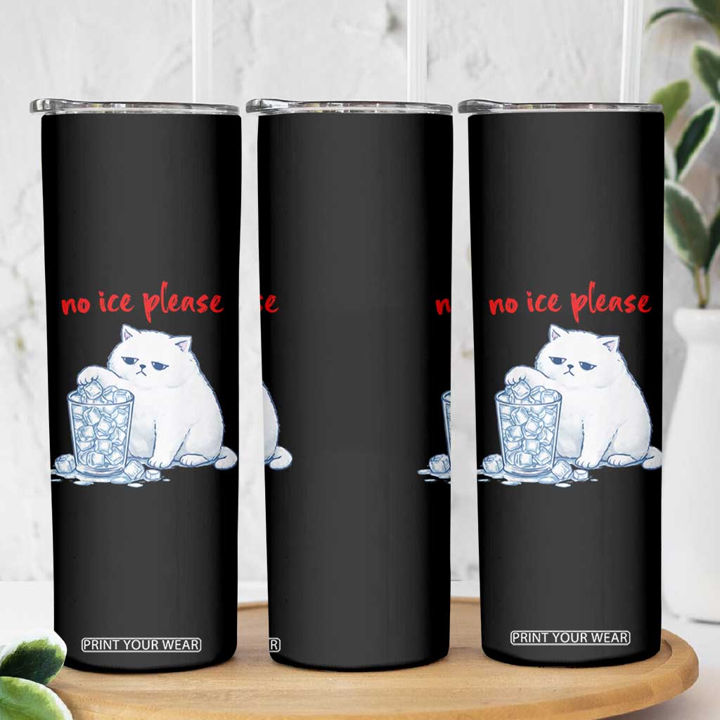 Abolish Ice Protest Skinny Tumbler Subtle FDT Cat Meme No Ice Please TS10 Print Your Wear
