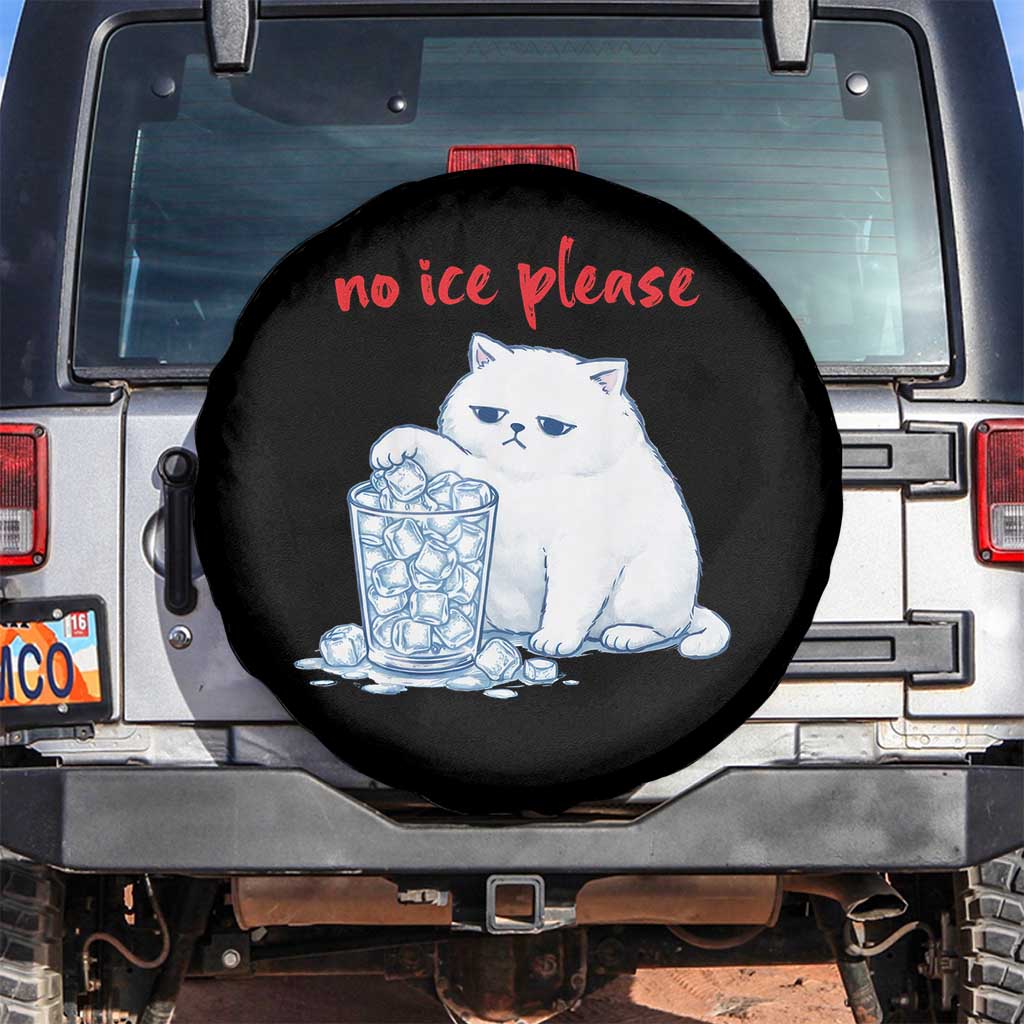 Abolish Ice Protest Spare Tire Cover Subtle FDT Cat Meme No Ice Please TS10 No hole Black Print Your Wear