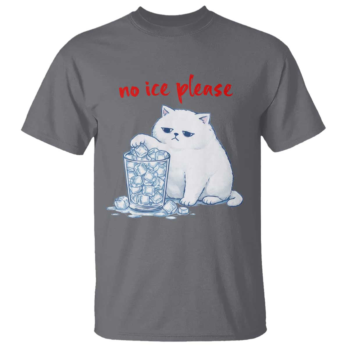 Abolish Ice Protest T Shirt Subtle FDT Cat Meme No Ice Please TS10 Charcoal Print Your Wear