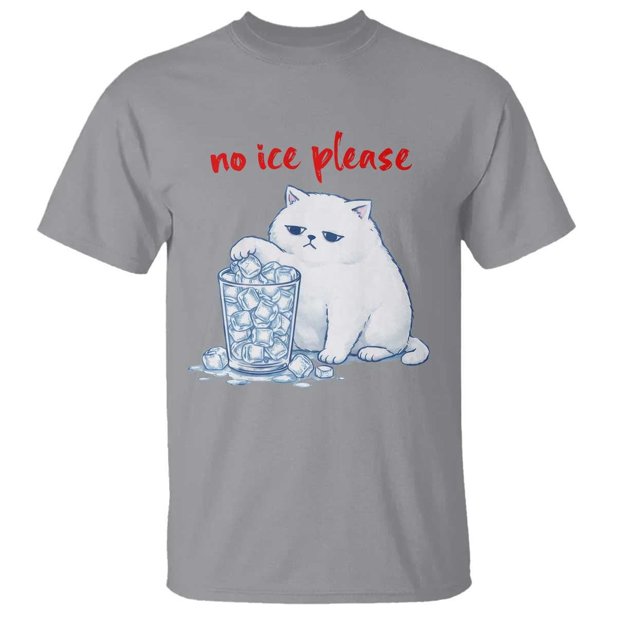 Abolish Ice Protest T Shirt Subtle FDT Cat Meme No Ice Please TS10 Sport Gray Print Your Wear