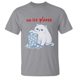 Abolish Ice Protest T Shirt Subtle FDT Cat Meme No Ice Please TS10 Sport Gray Print Your Wear