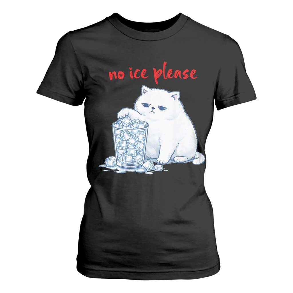 Abolish Ice Protest T Shirt For Women Subtle FDT Cat Meme No Ice Please TS10 Black Print Your Wear
