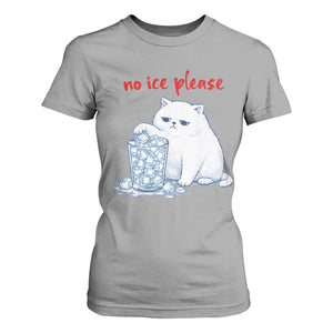 Abolish Ice Protest T Shirt For Women Subtle FDT Cat Meme No Ice Please TS10 Sport Gray Print Your Wear