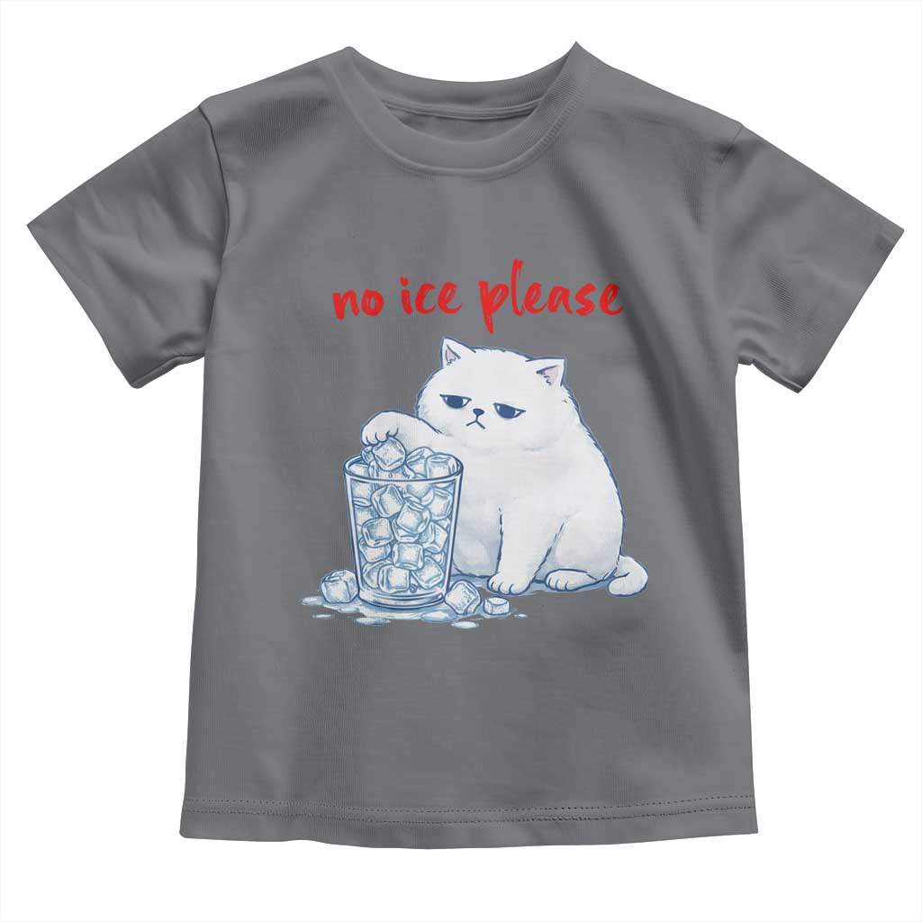 Abolish Ice Protest Toddler T Shirt Subtle FDT Cat Meme No Ice Please TS10 Charcoal Print Your Wear