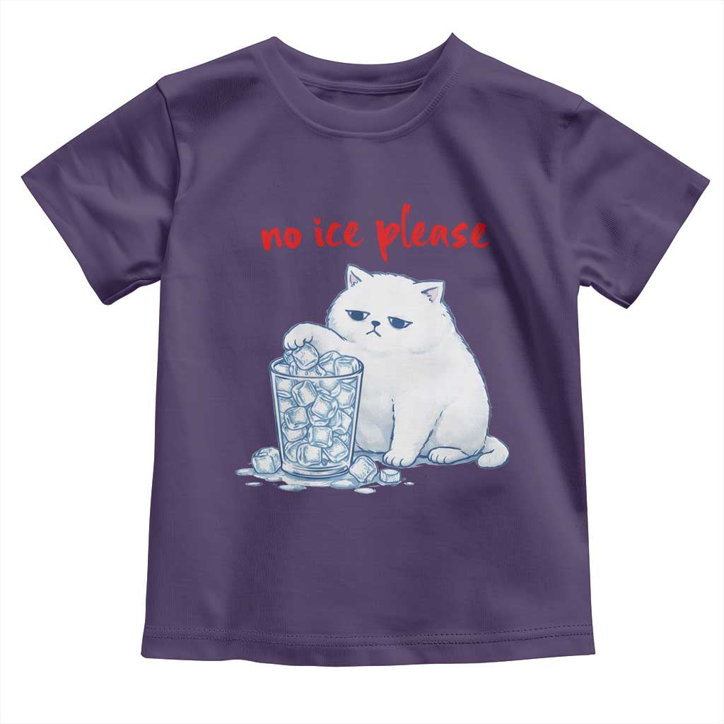Abolish Ice Protest Toddler T Shirt Subtle FDT Cat Meme No Ice Please TS10 Purple Print Your Wear
