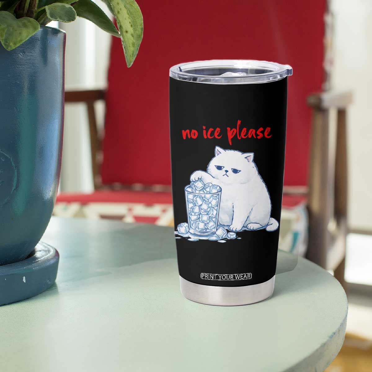 Abolish Ice Protest Tumbler Cup Subtle FDT Cat Meme No Ice Please TS10 Print Your Wear