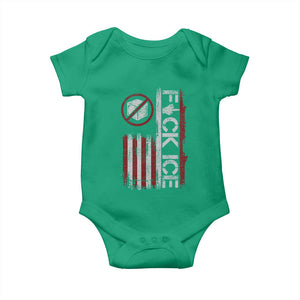 Fck Ice Baby Onesie Retro US Flag Subtle FDT Protest TS10 Irish Green Print Your Wear