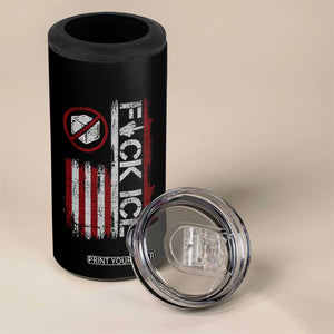 Fck Ice 4 in 1 Can Cooler Tumbler Retro US Flag Subtle FDT Protest TS10 Print Your Wear