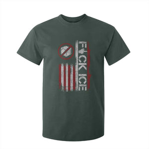 Fck Ice T Shirt For Kid Retro US Flag Subtle FDT Protest TS10 Dark Forest Green Print Your Wear