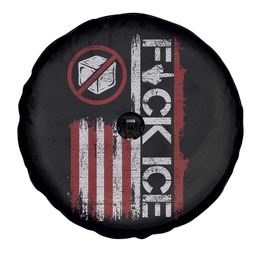 Fck Ice Spare Tire Cover Retro US Flag Subtle FDT Protest TS10 Print Your Wear