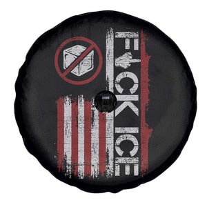 Fck Ice Spare Tire Cover Retro US Flag Subtle FDT Protest TS10 Print Your Wear