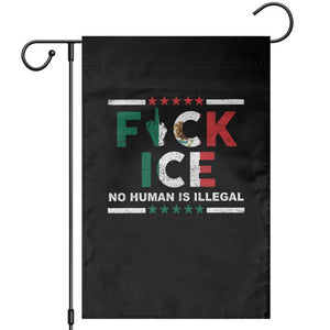 Fck Ice Garden Flag Mexico Flag Mexican Immigrant Anti Immigration Enforcement TS10 Black Print Your Wear