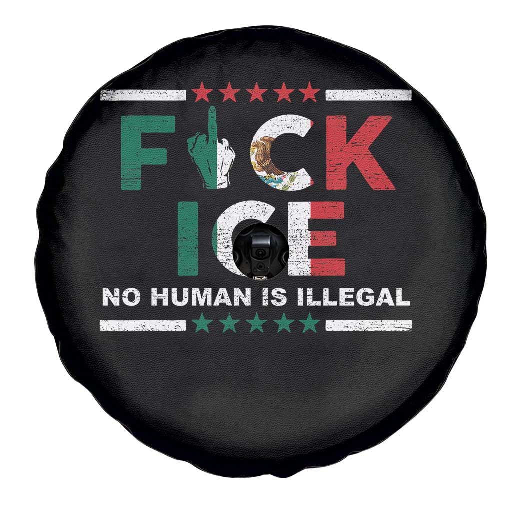 Fck Ice Spare Tire Cover Mexico Flag Mexican Immigrant Anti Immigration Enforcement TS10 Print Your Wear