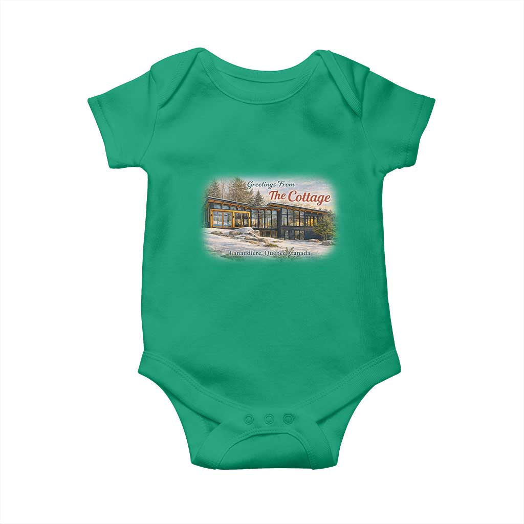 Coming To The Cottage Baby Onesie Retro LGBT Romance Hockey Fan TS10 Irish Green Print Your Wear