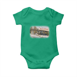 Coming To The Cottage Baby Onesie Retro LGBT Romance Hockey Fan TS10 Irish Green Print Your Wear