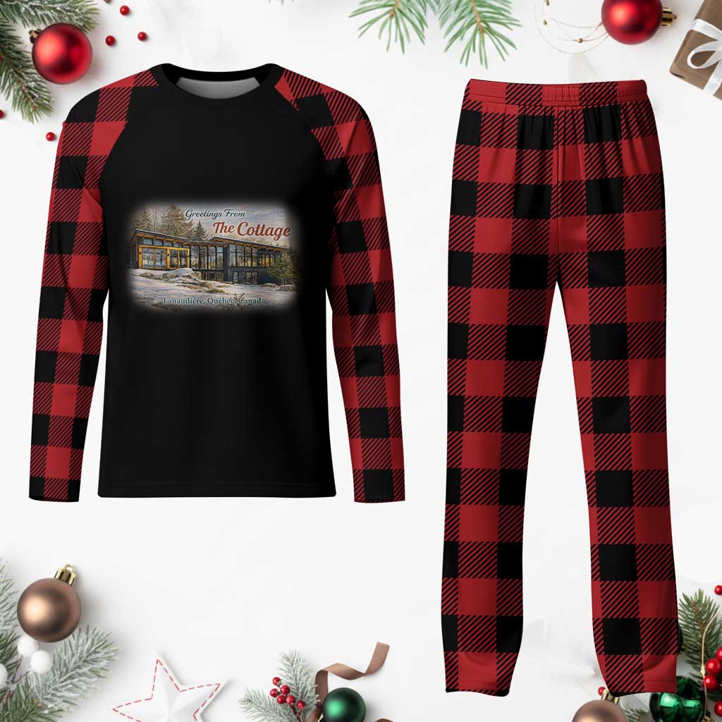 Coming To The Cottage Plaid Pajama Set Retro LGBT Romance Hockey Fan TS10 Buffalo Plaid Print Your Wear