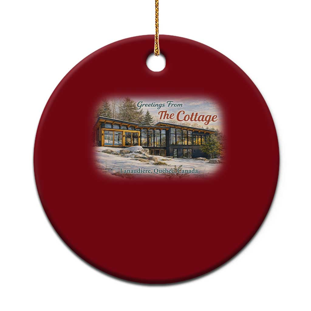 Coming To The Cottage Ceramic Ornament Retro LGBT Romance Hockey Fan TS10 1pc Red Print Your Wear