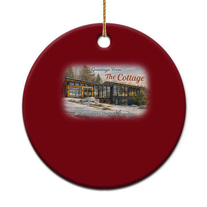 Coming To The Cottage Ceramic Ornament Retro LGBT Romance Hockey Fan TS10 1pc Red Print Your Wear