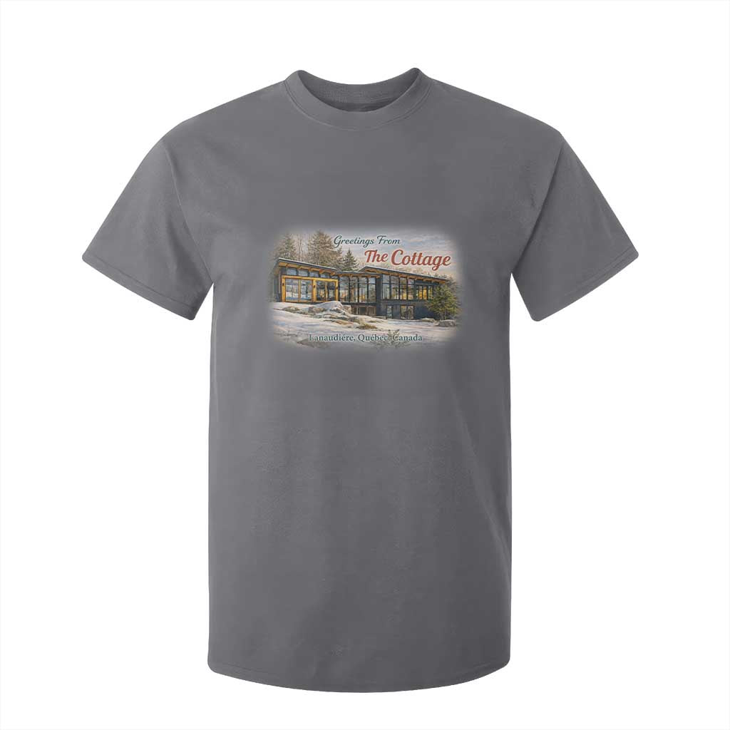 Coming To The Cottage T Shirt For Kid Retro LGBT Romance Hockey Fan TS10 Charcoal Print Your Wear