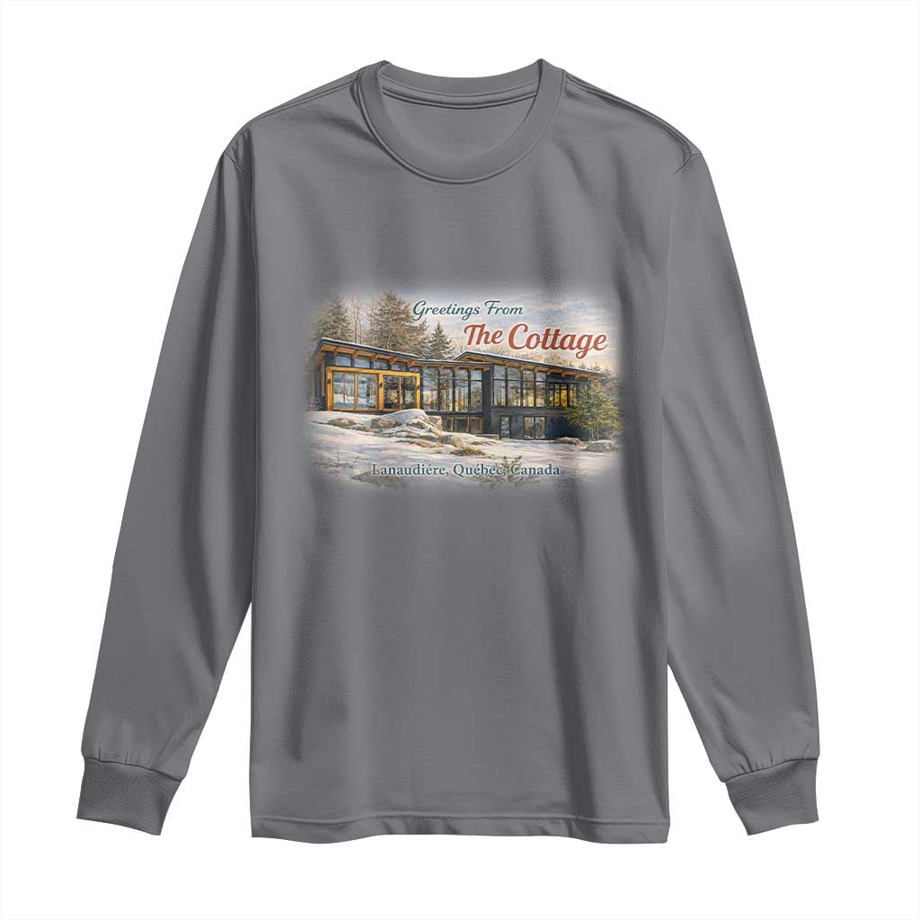 Coming To The Cottage Long Sleeve Shirt Retro LGBT Romance Hockey Fan TS10 Charcoal Print Your Wear