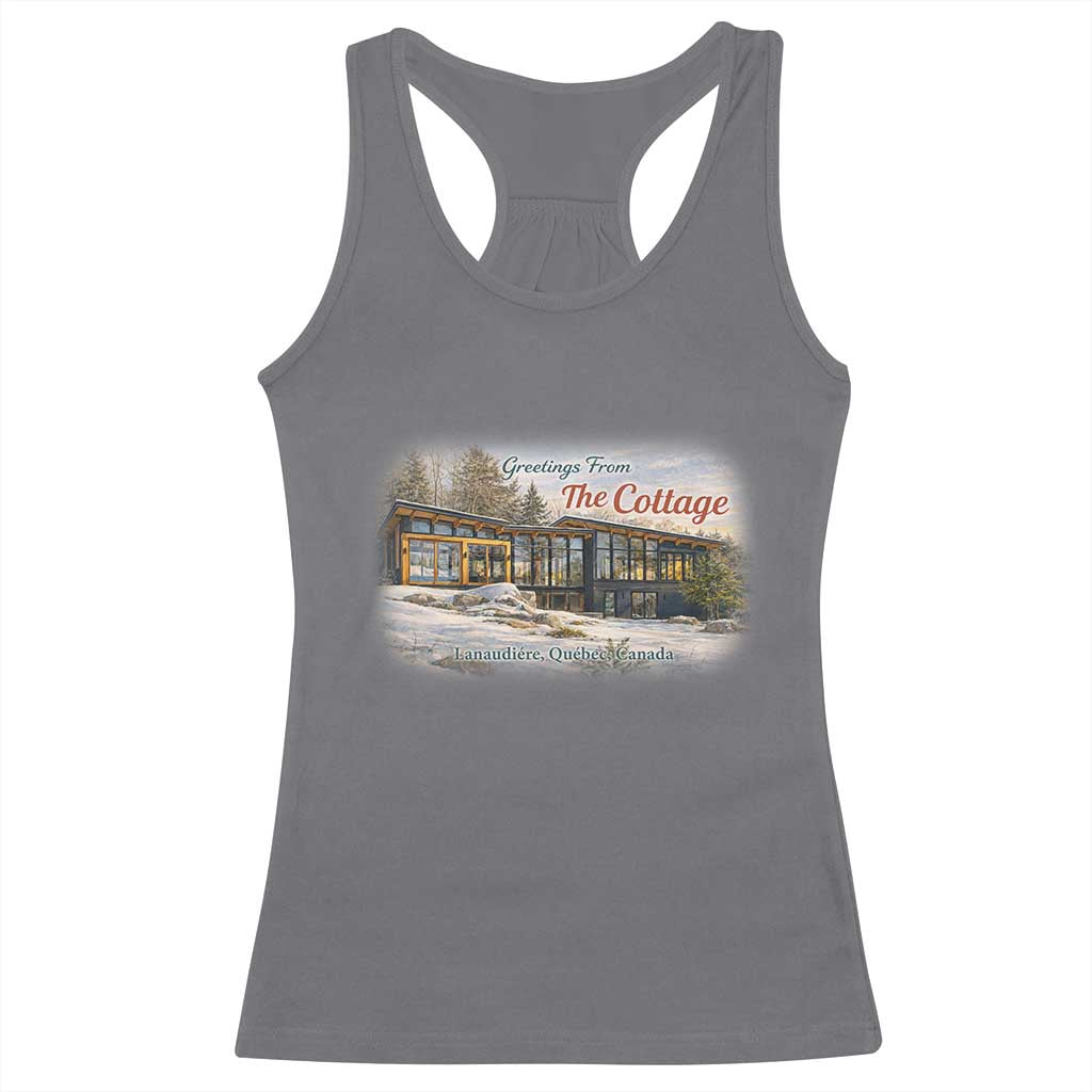 Coming To The Cottage Racerback Tank Top Retro LGBT Romance Hockey Fan TS10 Charcoal Print Your Wear