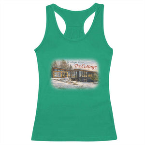 Coming To The Cottage Racerback Tank Top Retro LGBT Romance Hockey Fan TS10 Irish Green Print Your Wear