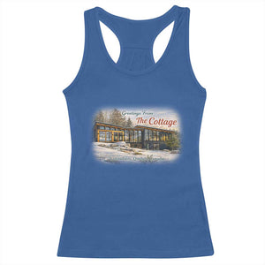 Coming To The Cottage Racerback Tank Top Retro LGBT Romance Hockey Fan TS10 Royal Blue Print Your Wear