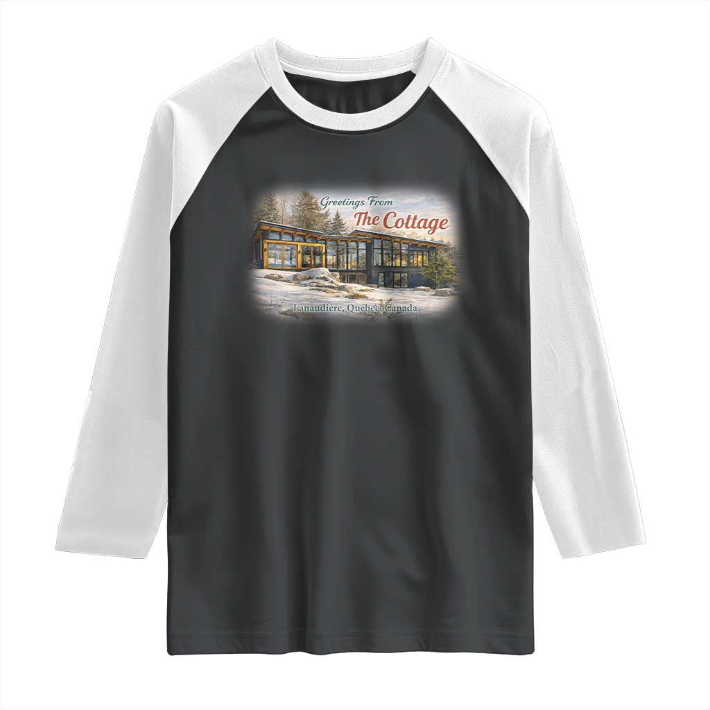 Coming To The Cottage Raglan Shirt Retro LGBT Romance Hockey Fan TS10 Black White Print Your Wear