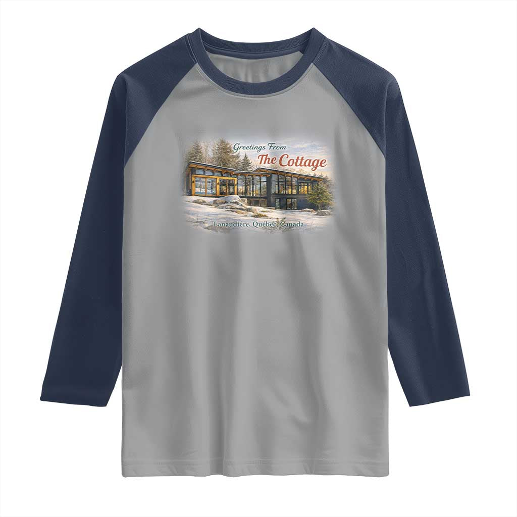 Coming To The Cottage Raglan Shirt Retro LGBT Romance Hockey Fan TS10 Sport Gray Navy Print Your Wear