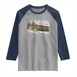 Coming To The Cottage Raglan Shirt Retro LGBT Romance Hockey Fan TS10 Sport Gray Navy Print Your Wear
