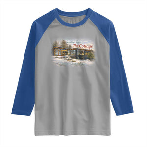 Coming To The Cottage Raglan Shirt Retro LGBT Romance Hockey Fan TS10 Sport Gray Royal Print Your Wear