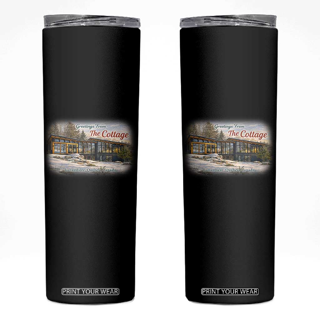 Coming To The Cottage Skinny Tumbler Retro LGBT Romance Hockey Fan TS10 Black Print Your Wear