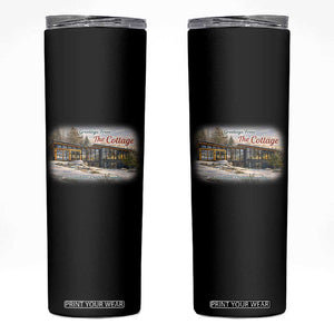 Coming To The Cottage Skinny Tumbler Retro LGBT Romance Hockey Fan TS10 Black Print Your Wear