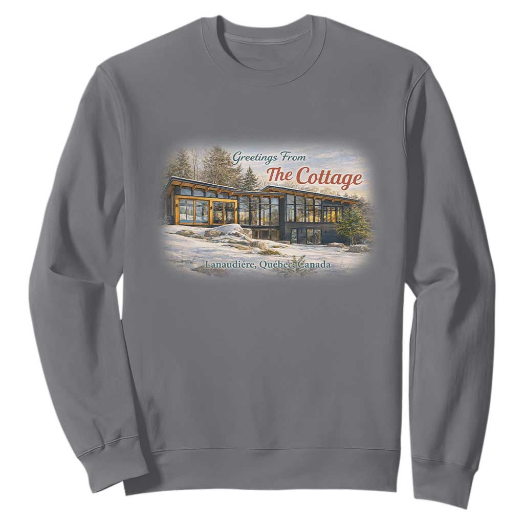 Coming To The Cottage Sweatshirt Retro LGBT Romance Hockey Fan TS10 Charcoal Print Your Wear
