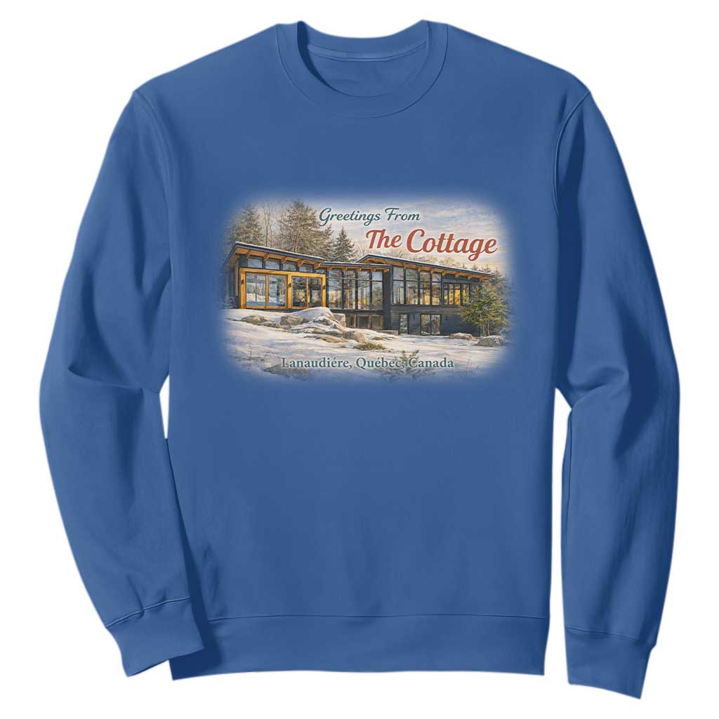 Coming To The Cottage Sweatshirt Retro LGBT Romance Hockey Fan TS10 Royal Blue Print Your Wear