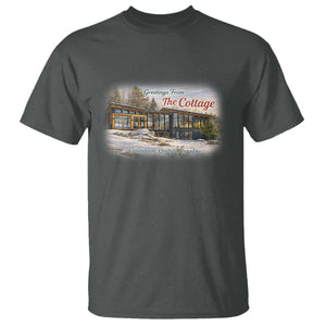 Coming To The Cottage T Shirt Retro LGBT Romance Hockey Fan TS10 Dark Heather Print Your Wear