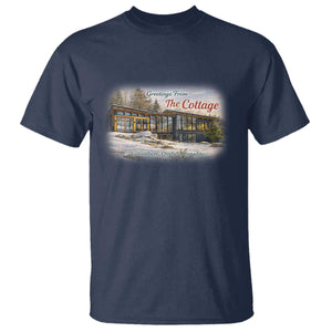 Coming To The Cottage T Shirt Retro LGBT Romance Hockey Fan TS10 Navy Print Your Wear