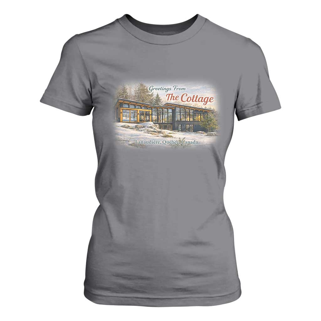 Coming To The Cottage T Shirt For Women Retro LGBT Romance Hockey Fan TS10 Charcoal Print Your Wear
