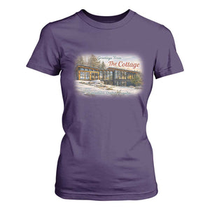Coming To The Cottage T Shirt For Women Retro LGBT Romance Hockey Fan TS10 Purple Print Your Wear