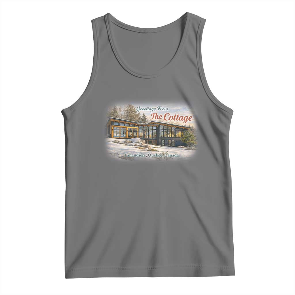 Coming To The Cottage Tank Top Retro LGBT Romance Hockey Fan TS10 Black Heather Print Your Wear