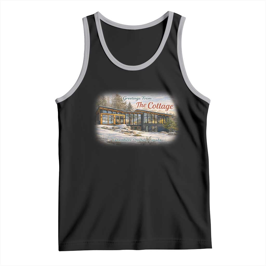 Coming To The Cottage Tank Top Retro LGBT Romance Hockey Fan TS10 Black Athletic Heather Print Your Wear