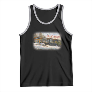 Coming To The Cottage Tank Top Retro LGBT Romance Hockey Fan TS10 Black Athletic Heather Print Your Wear