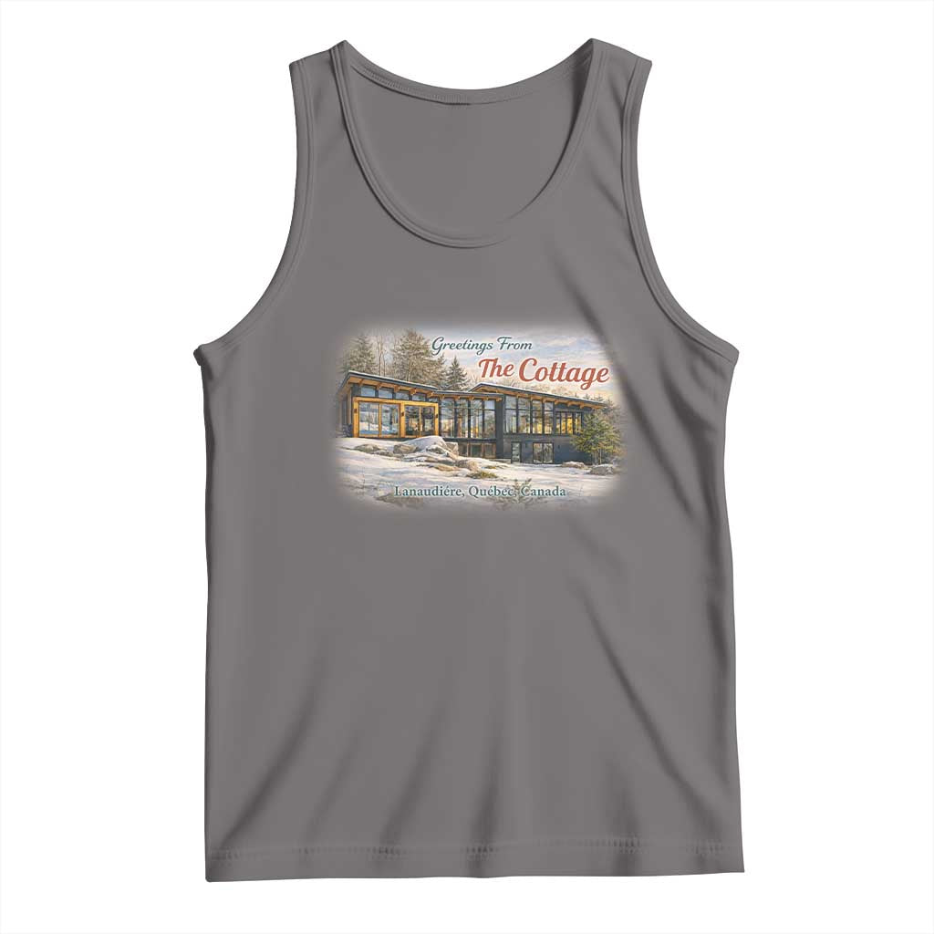 Coming To The Cottage Tank Top Retro LGBT Romance Hockey Fan TS10 Deep Heather Print Your Wear